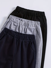 3pcs Boys Casual Active Sweatpants Jogger Sports Pants Kids Clothes