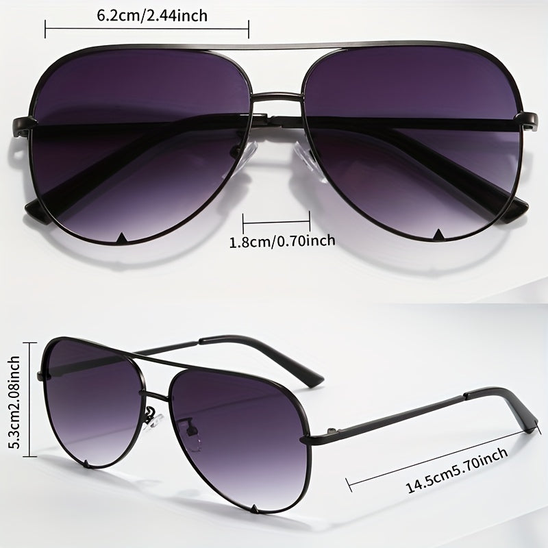 Casual Gradient Aviator Sunglasses UV400