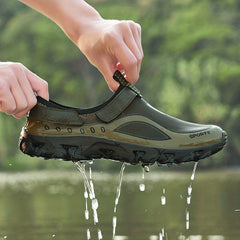 Men's Chunky Water Shoes w/ Hook & Loop Casual Outdoor Walking Shoes