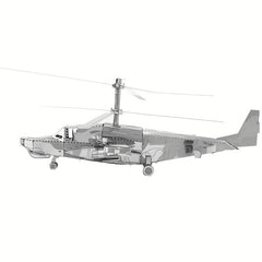3D Metal Puzzle KA50 Helicopter DIY Assembly Model Toy