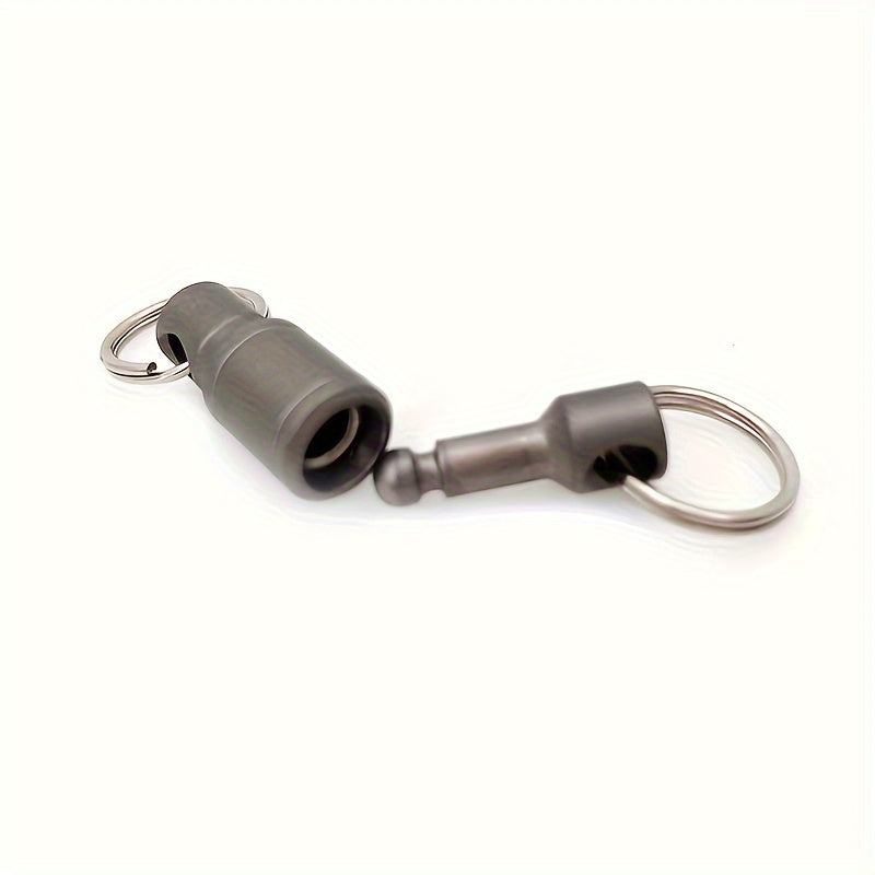 8-Shaped Metal Keychain for Outdoor Camping