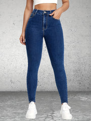 High Waist Skinny Jeans Slim Fit Stretchy Denim Pants