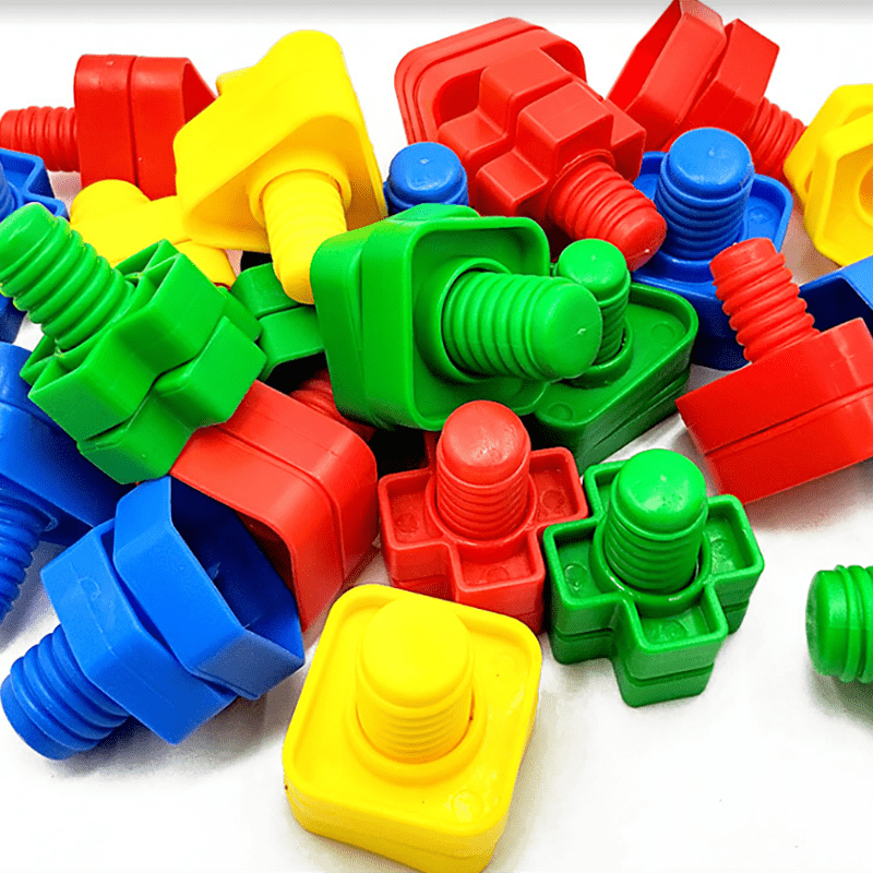 Baby Puzzle Toy for 1-2 Years Old - Shape Pairing Screw Assembly