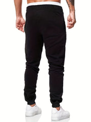 Men's Solid Drawstring Sweatpants Loose Fit Casual Joggers Spring Autumn