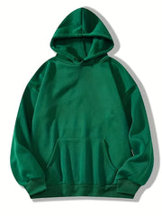 Women's Casual Solid Long Sleeve Pullover Hoodie Sweatshirt