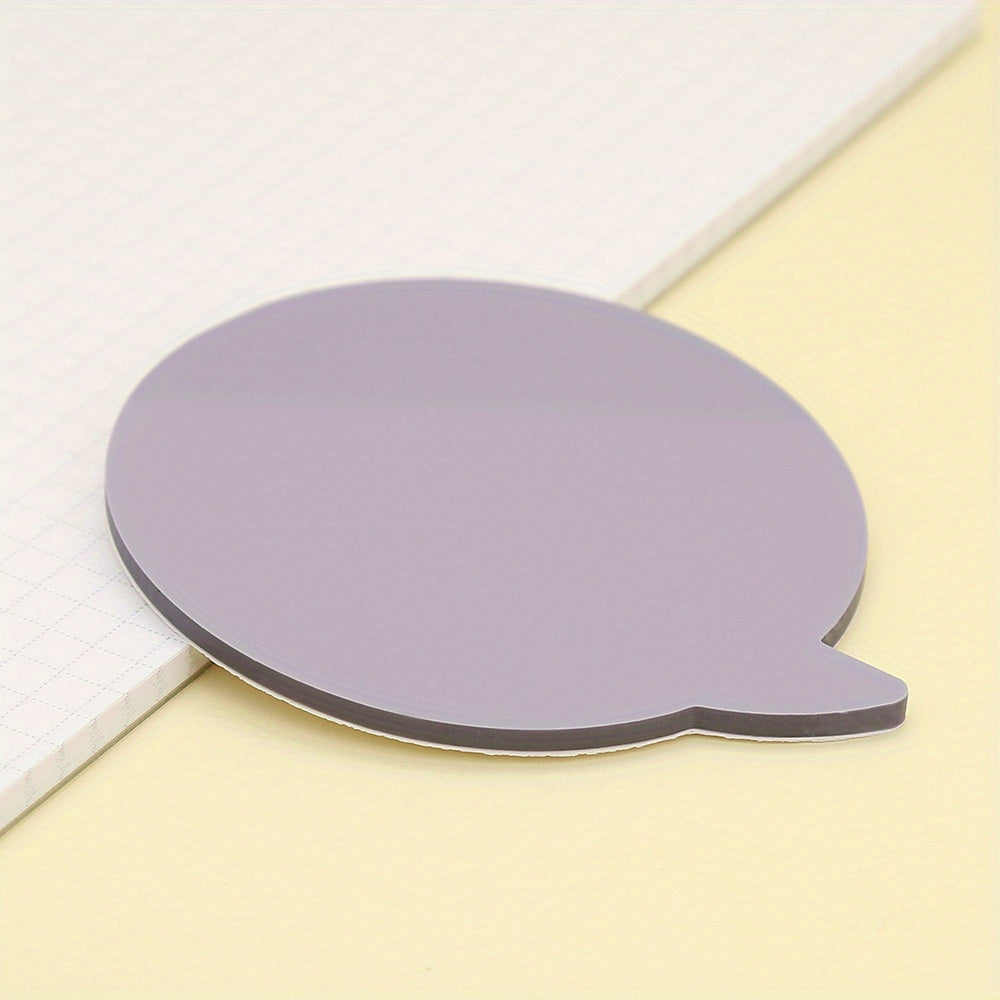 50 Sheets Transparent Sticky Notes Bubble Round Clear Sticky Tabs Translucent
