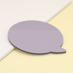 50 Sheets Transparent Sticky Notes Bubble Round Clear Sticky Tabs Translucent