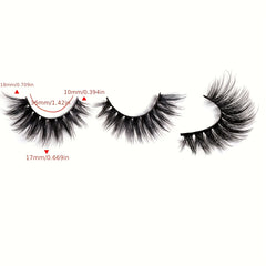 17mm Full Strip Eyelashes Fluffy Wispy False Eyelashes
