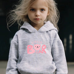 2pcs Bear Print Outfits Girls Hoodies Jogger Pants Set For Girls