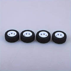 4pcs 30MM Rubber Tire Car Wheels Skin DIY Racing Toy Car Modified Parts