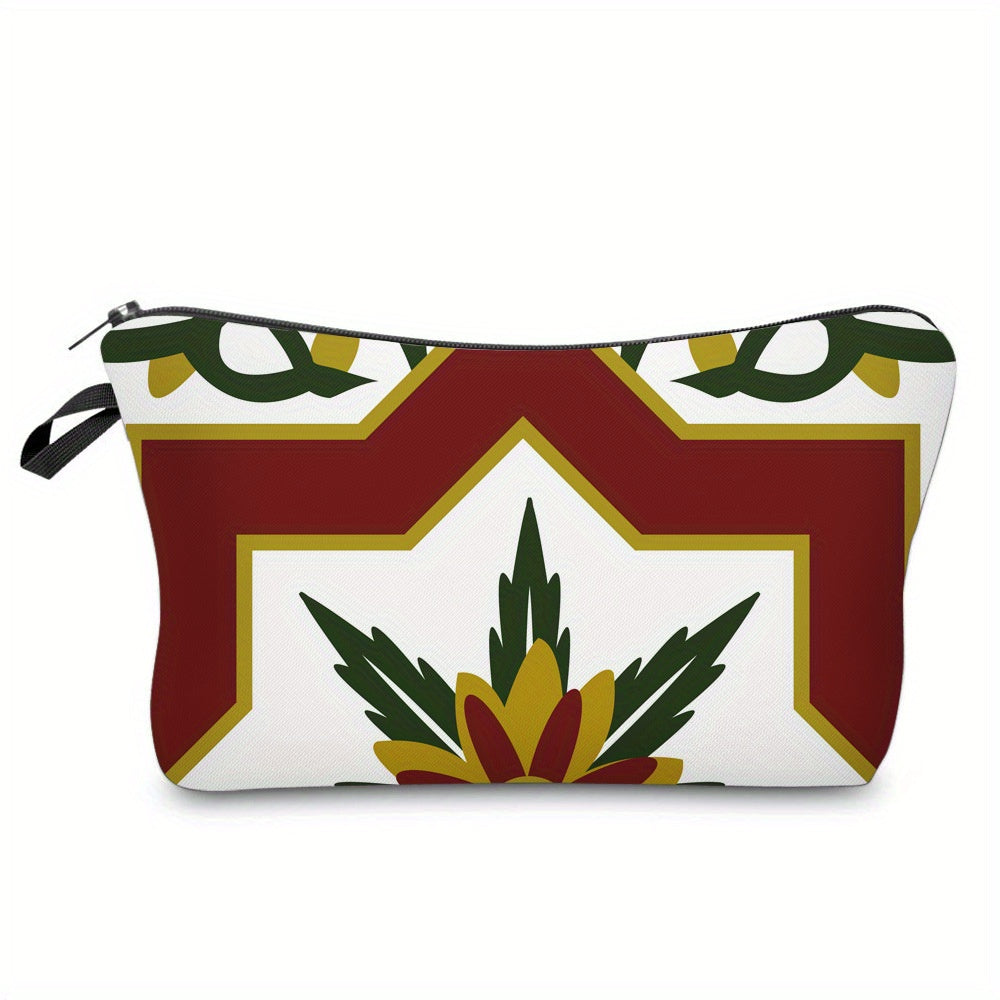 Vintage Floral Cosmetic Bag Women Multifunctional Makeup Travel Toiletry Bag