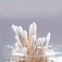 100pcs Double Headed Cotton Swabs Disposable Makeup Removal Ear Cleaning