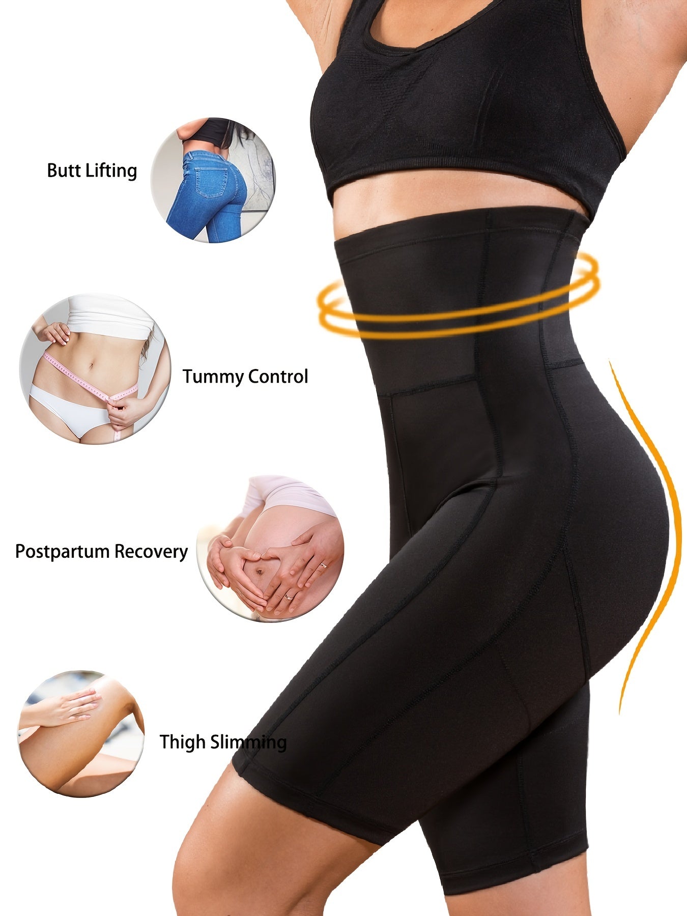 SCARBORO High Waist Shaping Shorts Tummy Control Butt Lifting Underwear