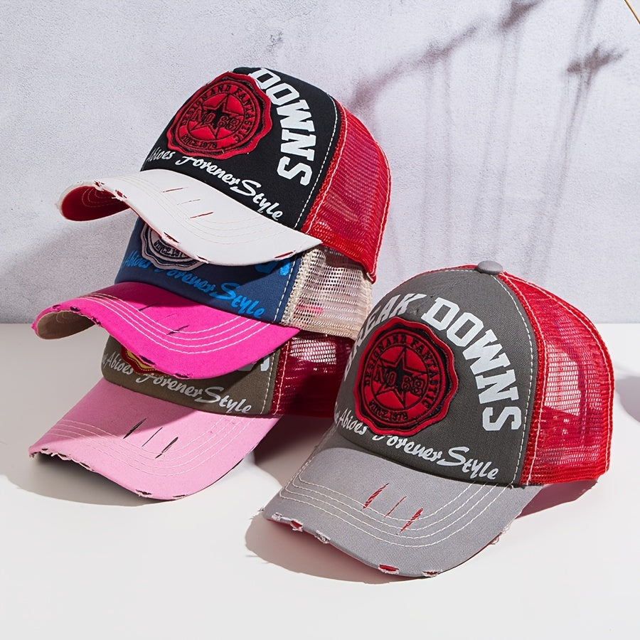 Summer Sunscreen Baseball Cap Men's Breathable Beach Peaked Cap
