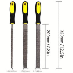 3pcs Wood File Round Half round Flat File Rasp High Carbon Ste