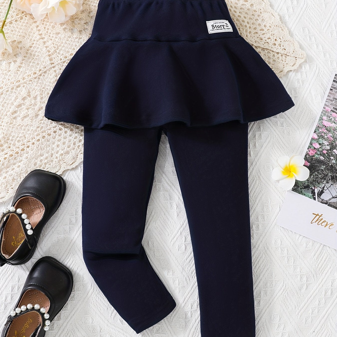 Girls Logo Skort Legging Slim Fit Culottes