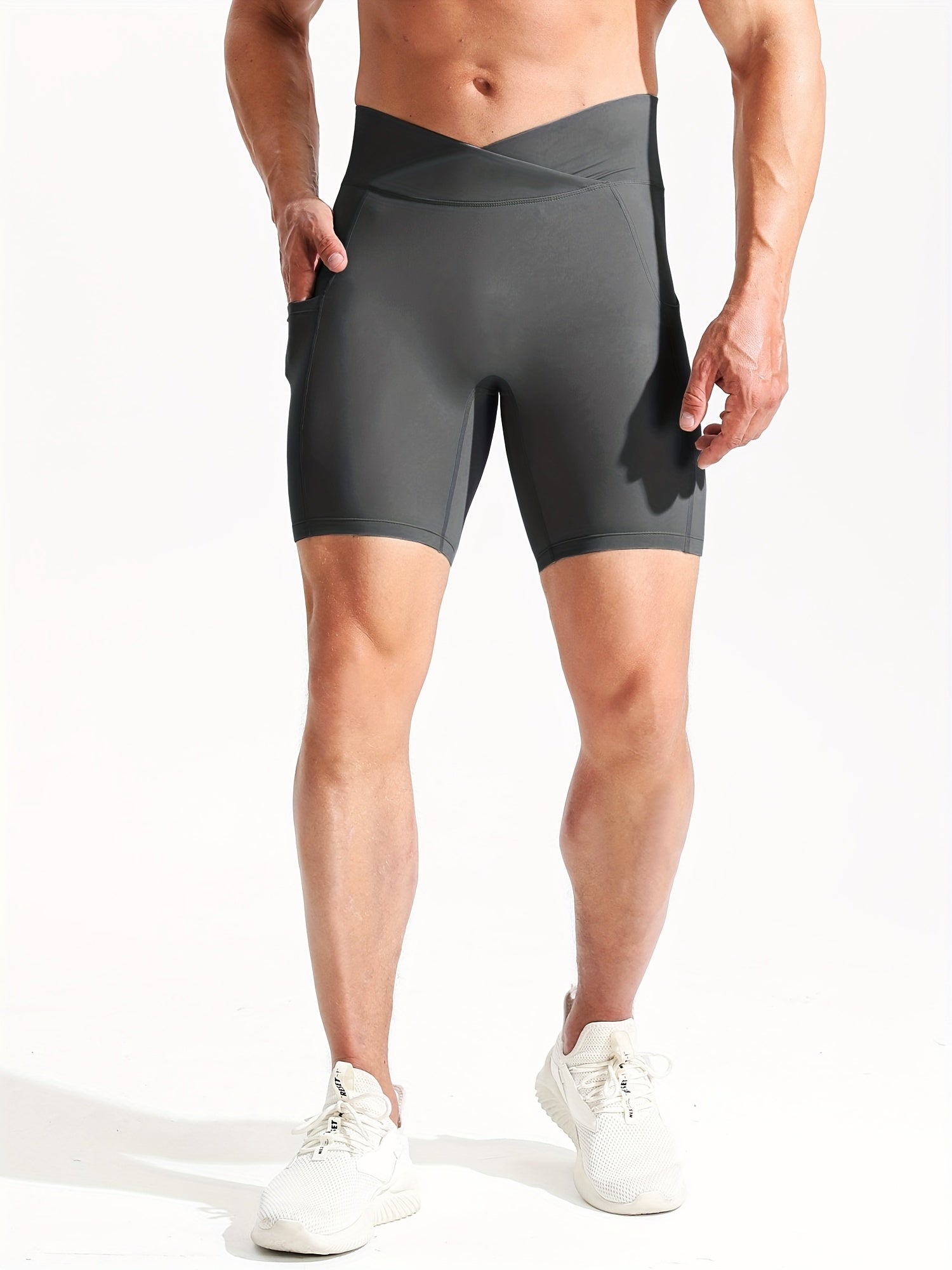 Compression Shorts with Pocket for Men Ideal for Sports Gym Running