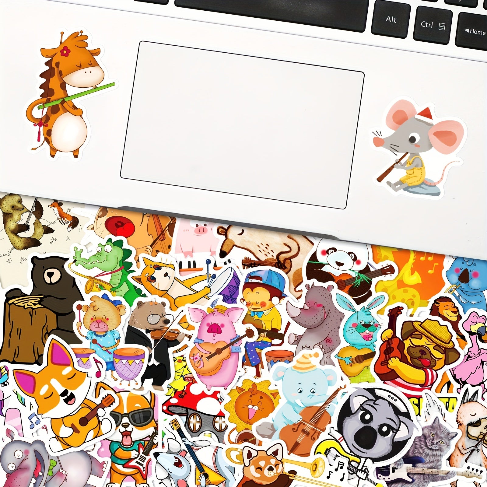 50pcs Animal Concert Stickers Waterproof Vinyl Music Sticker Cartoon Sticker