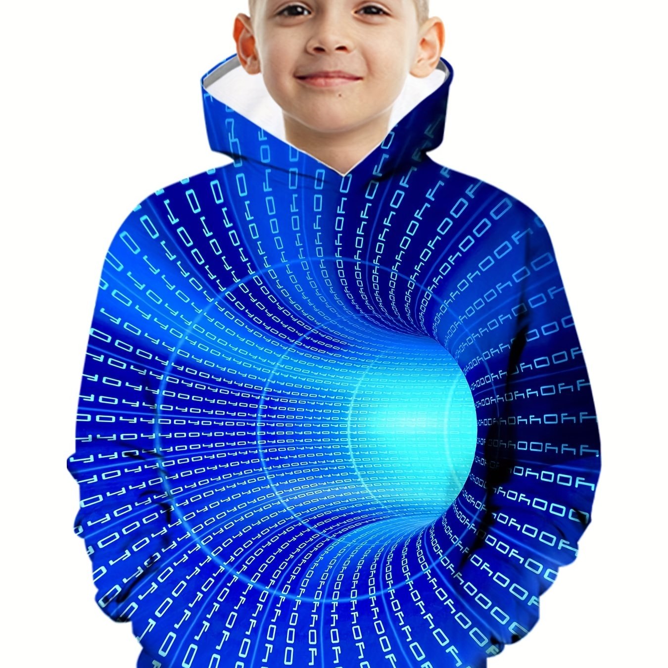3D Print Kid's Hoodie Long Sleeve Top for Fall