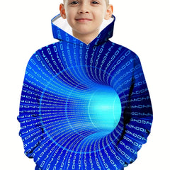 3D Print Kid's Hoodie Long Sleeve Top for Fall