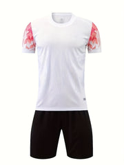 Kid's Breathable Football Jersey & Shorts for Soccer Training
