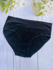 3pcs Lace Briefs Comfy & Stretchy Panties Women's Lingerie
