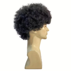 Short Afro Curly Men Wig 70s Party Hair