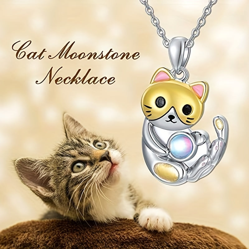 Yellow Cat Necklace Men And Women Banquet Jewelry Couple