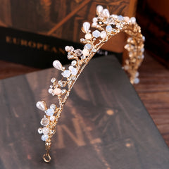 Vintage Baroque Crystal Tiara Bride Headpiece