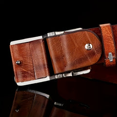 1pc Boy's Baseball Belt Smooth Buckle Leisure Belt Jeans Belt