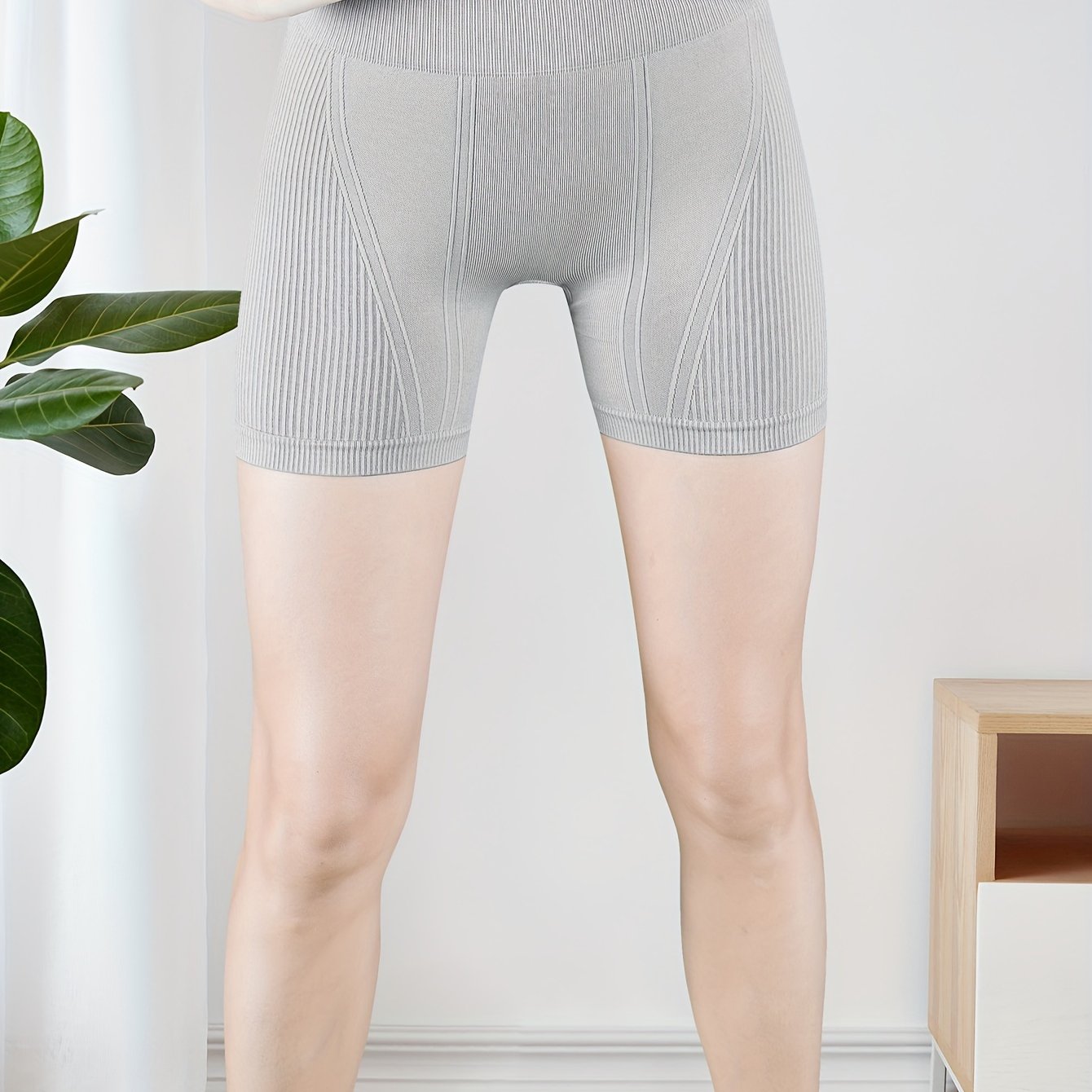 High Waist Yoga Running Sports Shorts Butt Lifting Tummy Control