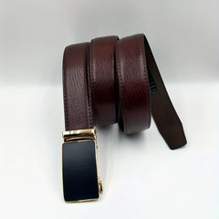Men's Casual Auto Buckle PU Leather Business Belt Classic