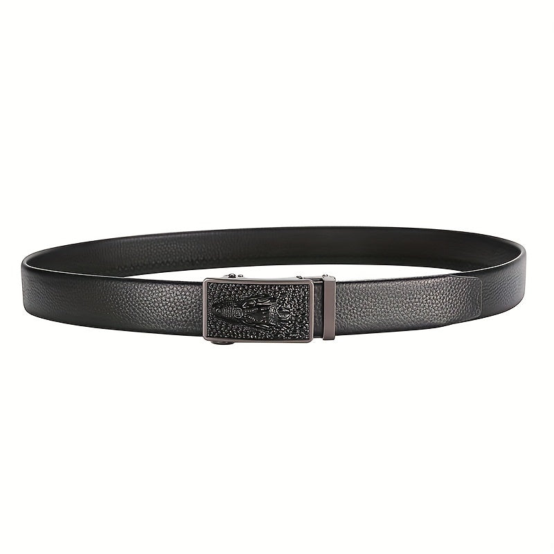 Men's Leather Automatic Buckle Belt