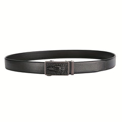 Men's Leather Automatic Buckle Belt