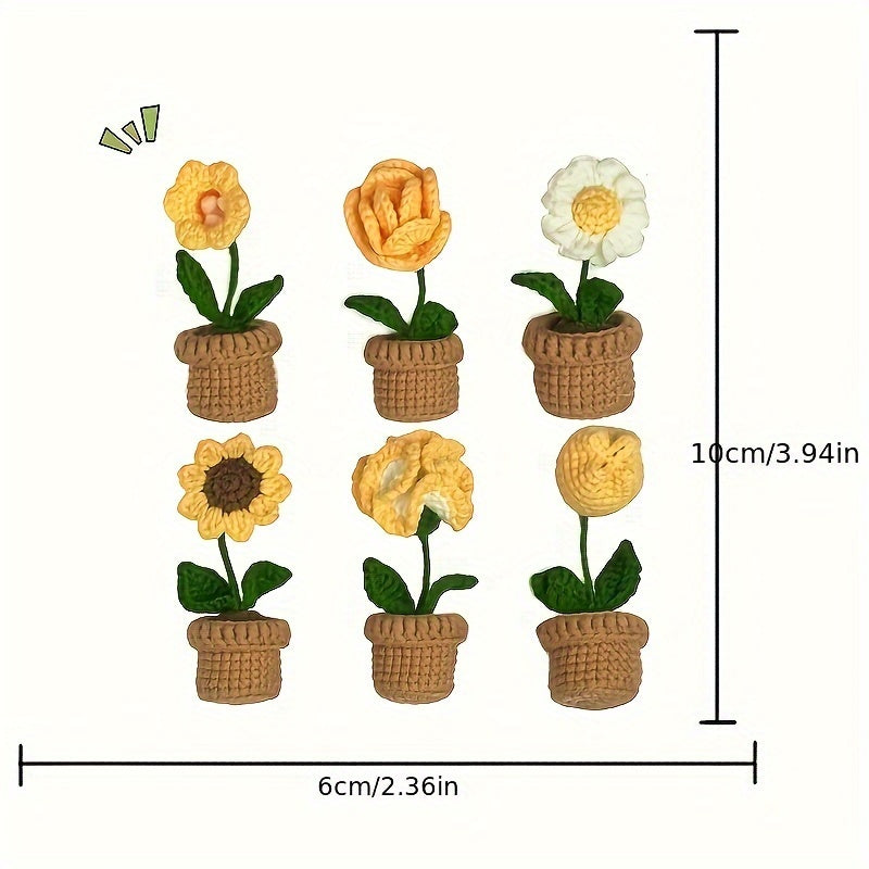 Crochet Plant Ornaments Kit with English Instructions