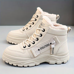 Women's Fleece Lined Snow Boots Anti-slip Warm Ankle Boots