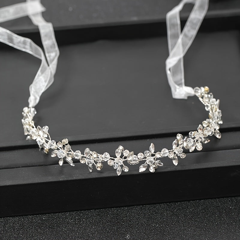 Crystal Rhinestone Bride Headband for Wedding