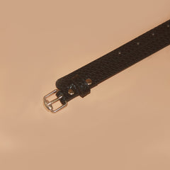 Spring Thin Waistband Belt For Pants Jeans Rivet PU Belts