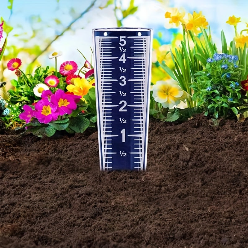 Outdoor Rain Gauge with Magnifying Scale and Easy-to-Read Numbers