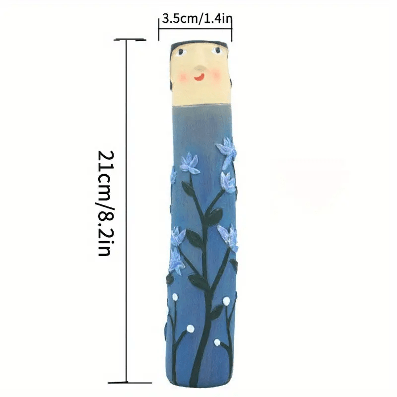 Flower Face Vase Resin Ornament Home Decor Room Garden Yard Outdoor Decor