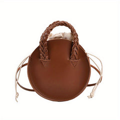 Girls PU Leather Round Crossbody Bag