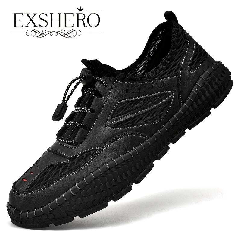 EXSHERO Men's Summer Casual Platform Shoes Outdoor Sneakers