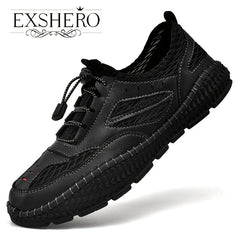 EXSHERO Men's Summer Casual Platform Shoes Outdoor Sneakers