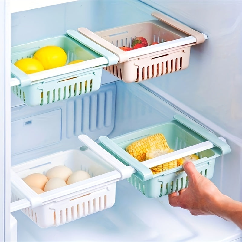 Multifunctional Refrigerator Rack with Drawer Storage for Fruits and Vegetables