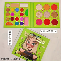 29-Color High Gloss & Matte Eyeshadow Palette with Blush Powder Set