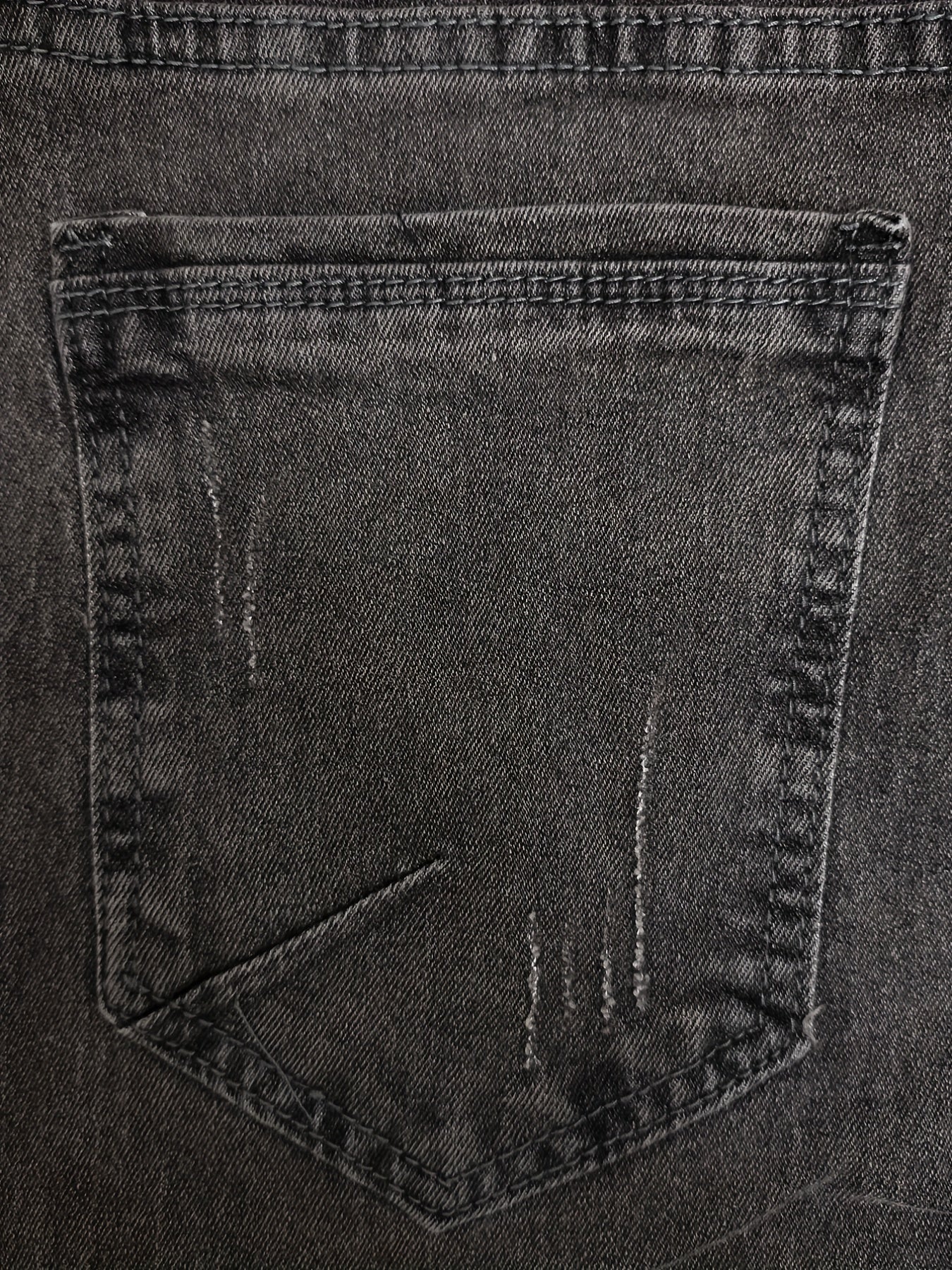Men's Slim Fit Distressed Jeans Casual Street Style Denim Pants