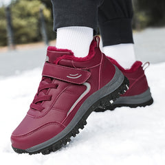 Winter Women's Waterproof Hiking Shoes Thickened Warm Casual Sneakers