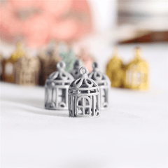 5 Mini Metal Birdcages for 1/12 Dollhouses DIY Scenes Collectible Gift