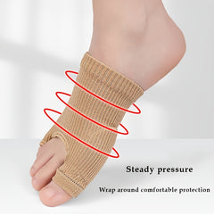 1pc Universal Split Toe Stocking Front Palm Pad Compression Toe Separator