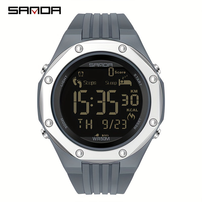 Sanda Boy's Calorie Steps Metal Waterproof Watch